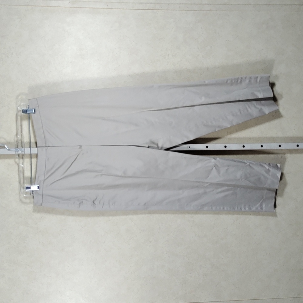 Talbots Light Taupe Cropped Straight-Leg Pants